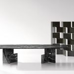 Luxury Black Marble Oval Dining Table with Sleek Geometric Base