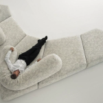 Geometric Modular Lounge Customizable Sectional Sofa Collection with Mix-Match Design