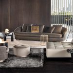 Luxury Swivel Yellow Armchair with Goose Down Cushions and Bronze Metal Base