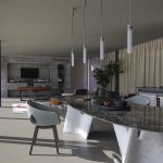 Modern Curved Brown Leather Armchair with Solid Dark Wood Legs Ergonomic Lounge Seat