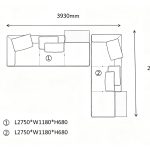 L-Shaped Modular Sofa A(6 seaters)