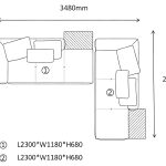 L-Shaped Modular Sofa B(6 seaters)