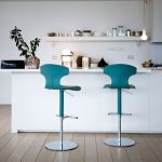 Emerald Velvet Bar Stool Modern Upholstered High Back Kitchen Counter Chair