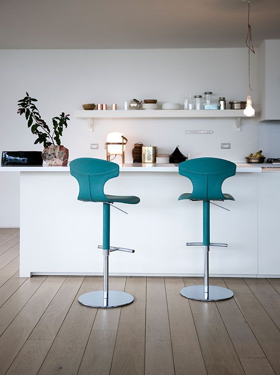 Emerald Velvet Bar Stool Modern Upholstered High Back Kitchen Counter Chair