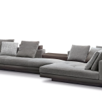 Modern Minimalist Multifunctional Movable Genuine Leather Sofa