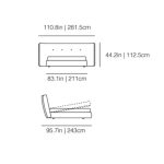 Plush Gray Fabric Bed with Wingback Headboard and Soft Upholstered Design