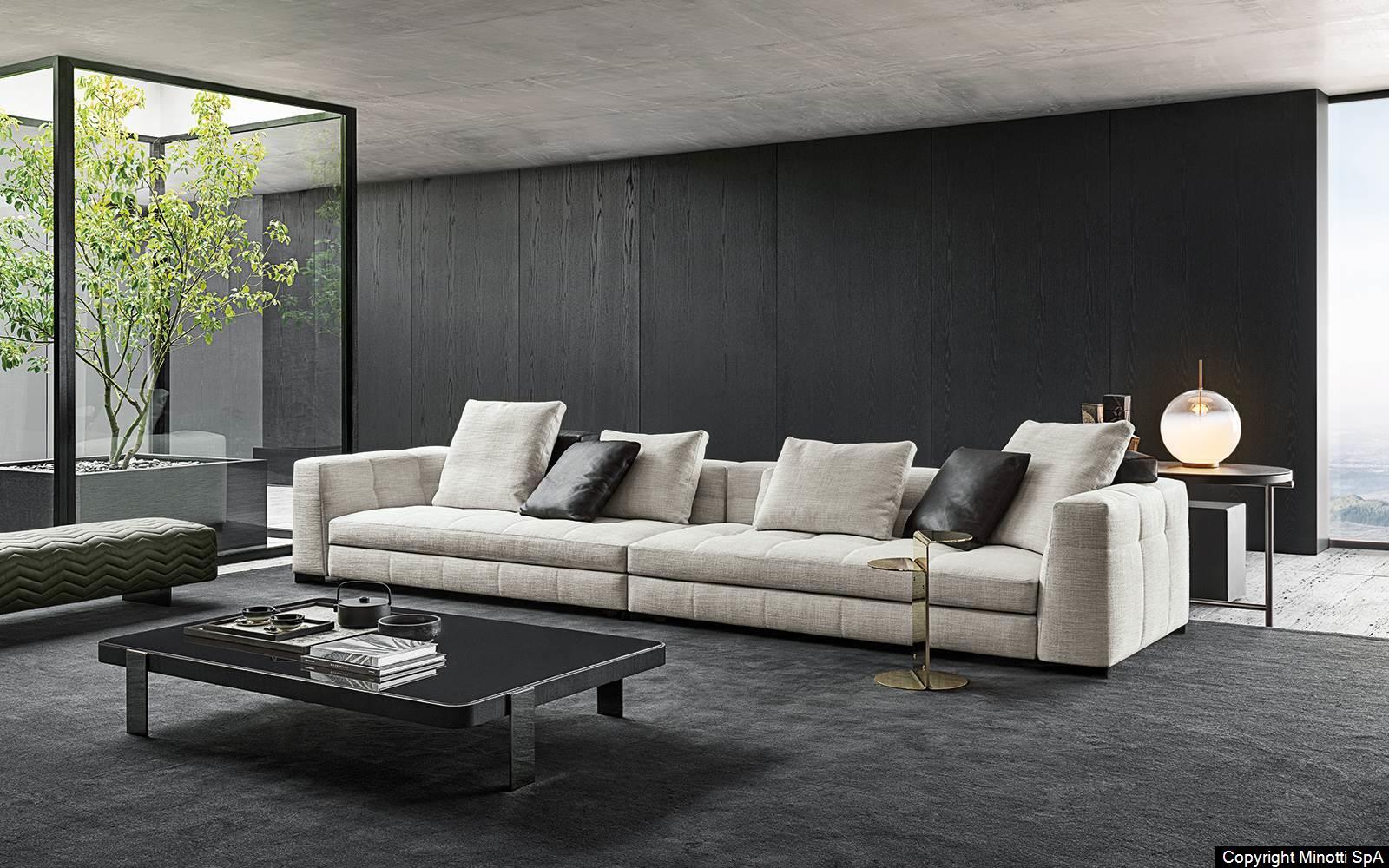 Classically Elegant Modular Sofa With Architectural Lines