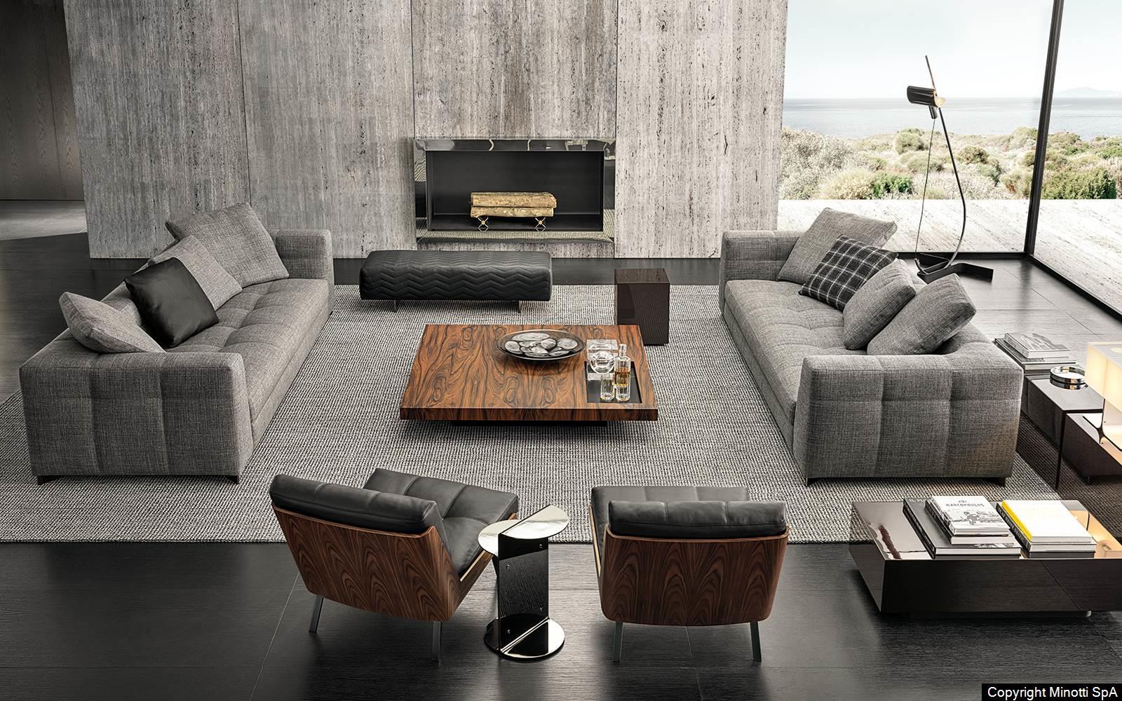 Classically Elegant Modular Sofa With Architectural Lines