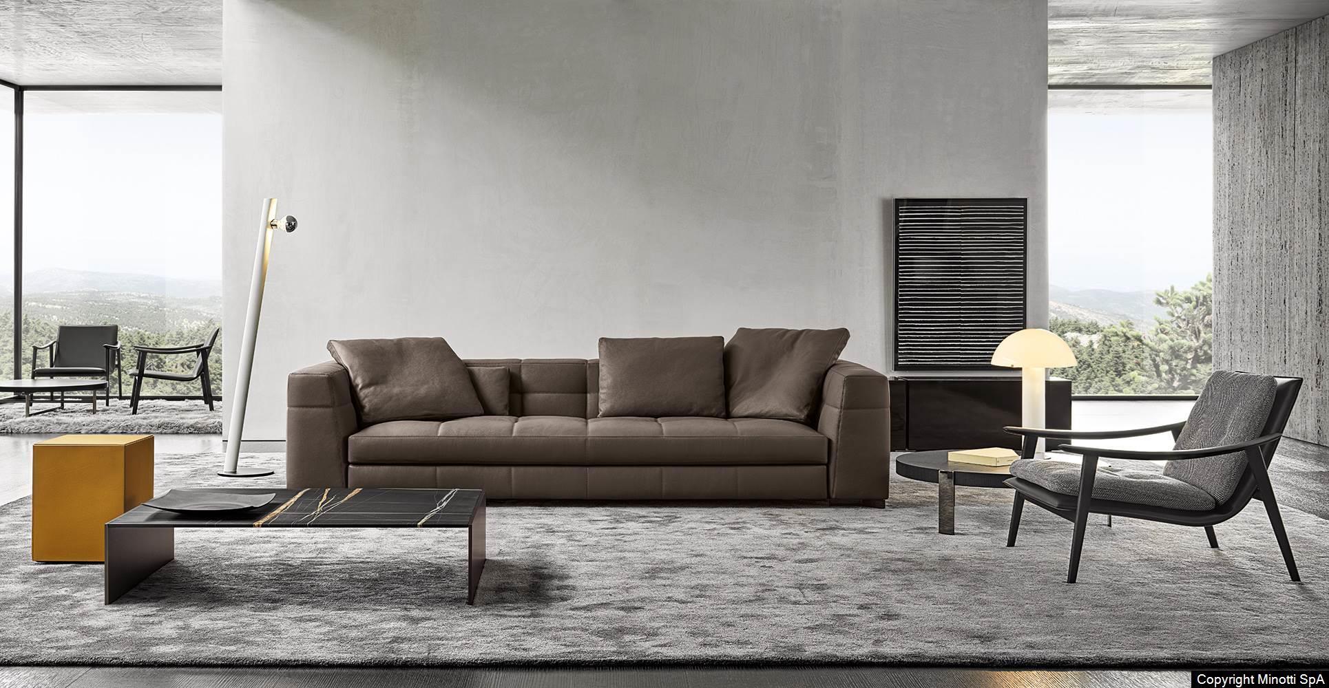 Classically Elegant Modular Sofa With Architectural Lines