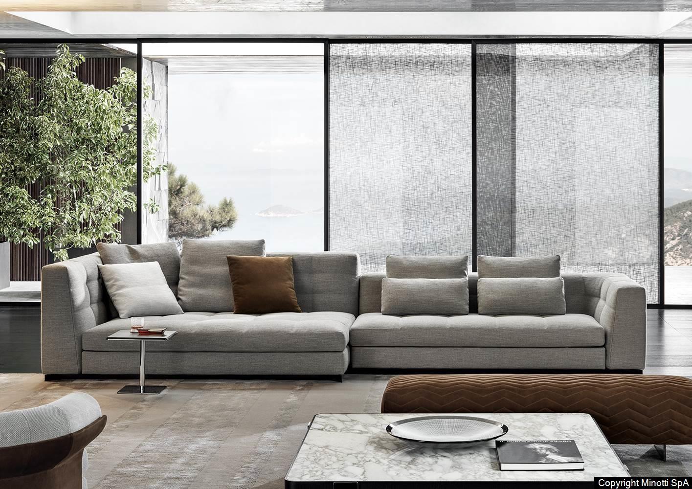 Classically Elegant Modular Sofa With Architectural Lines
