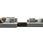 Classically Elegant Modular Sofa With Architectural Lines