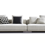 Modular Sofa with Premium Cushioning & Interchangeable Tables